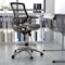 Flash Furniture Black/Graphite Mid-Back Drafting Chair - Flip-Up Arms BL-LB-8801X-D-BK-GR-GG - alternate 1